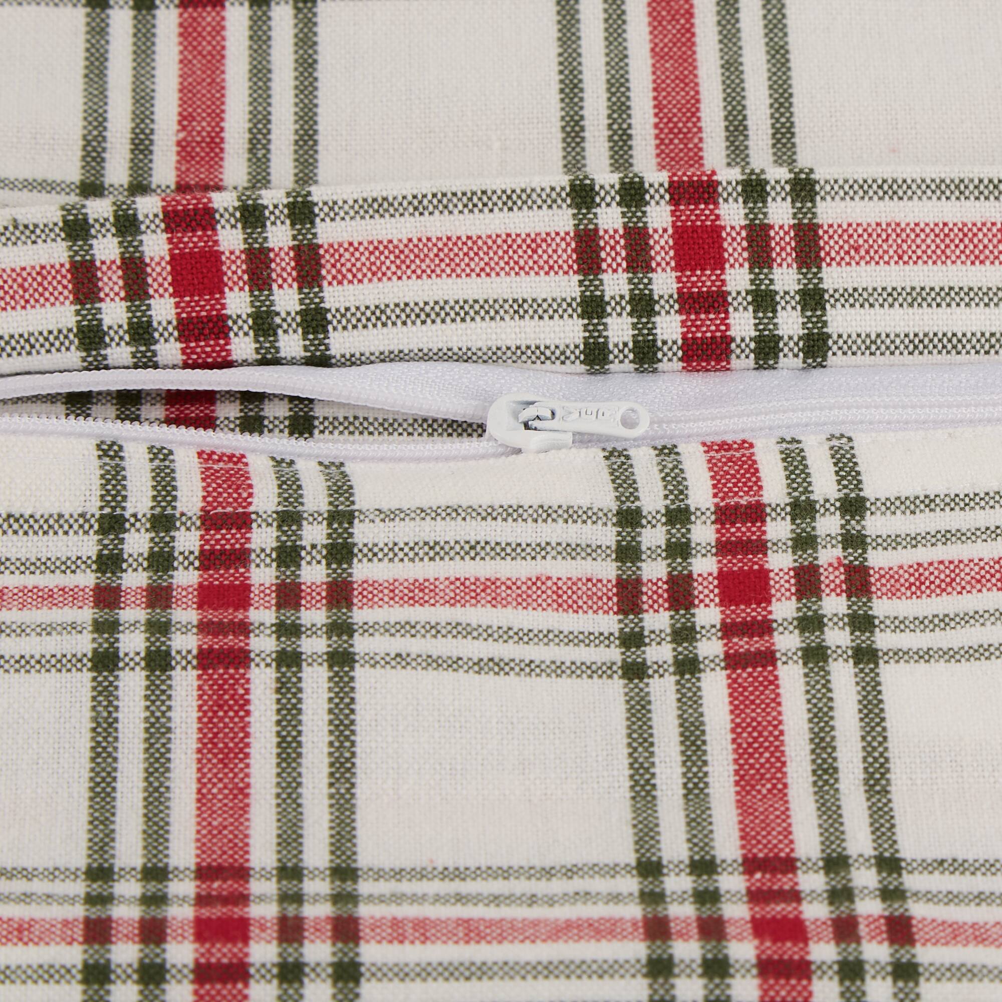 DII® Farmhouse Christmas Plaid Pillow Cover Set